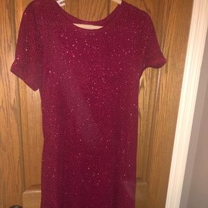 Lularoe maroon sequin Carly size M
